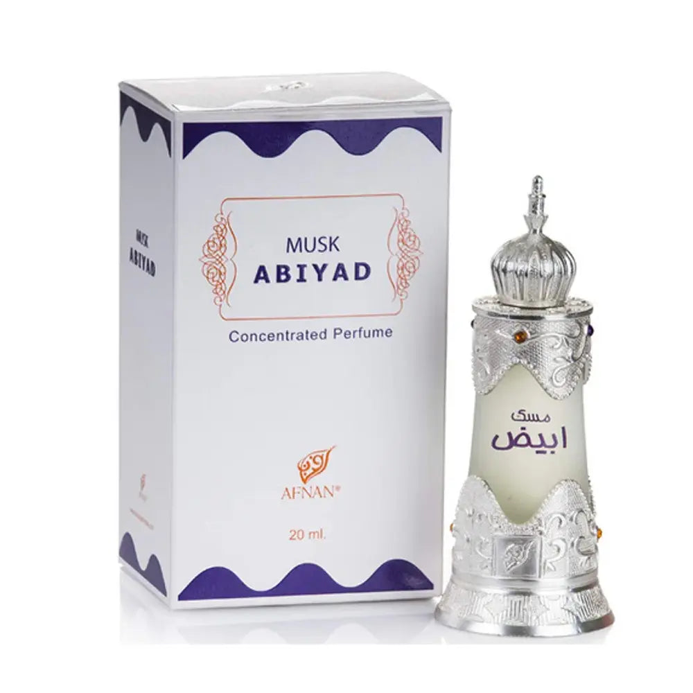 Afnan Musk Abiyad 20ml Attar | Men & Women