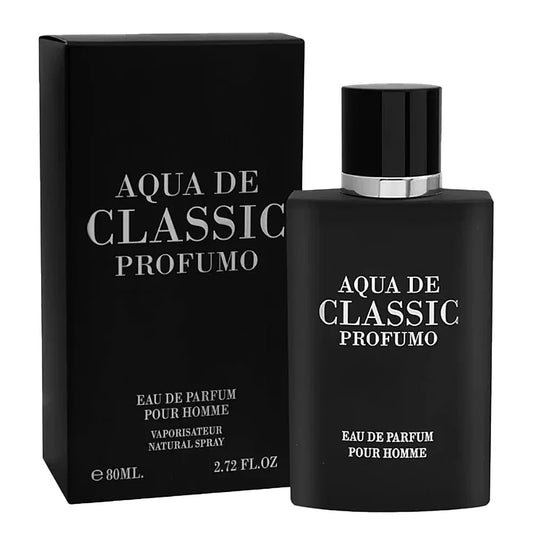 Fragrance World Aqua De Classic Profumo [ Black ] 80ml Eau de Parfum | Men