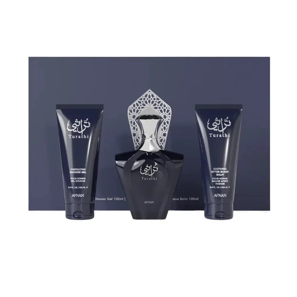 Afnan Turathi Blue Eau De Parfum Gift Set | Men & Women