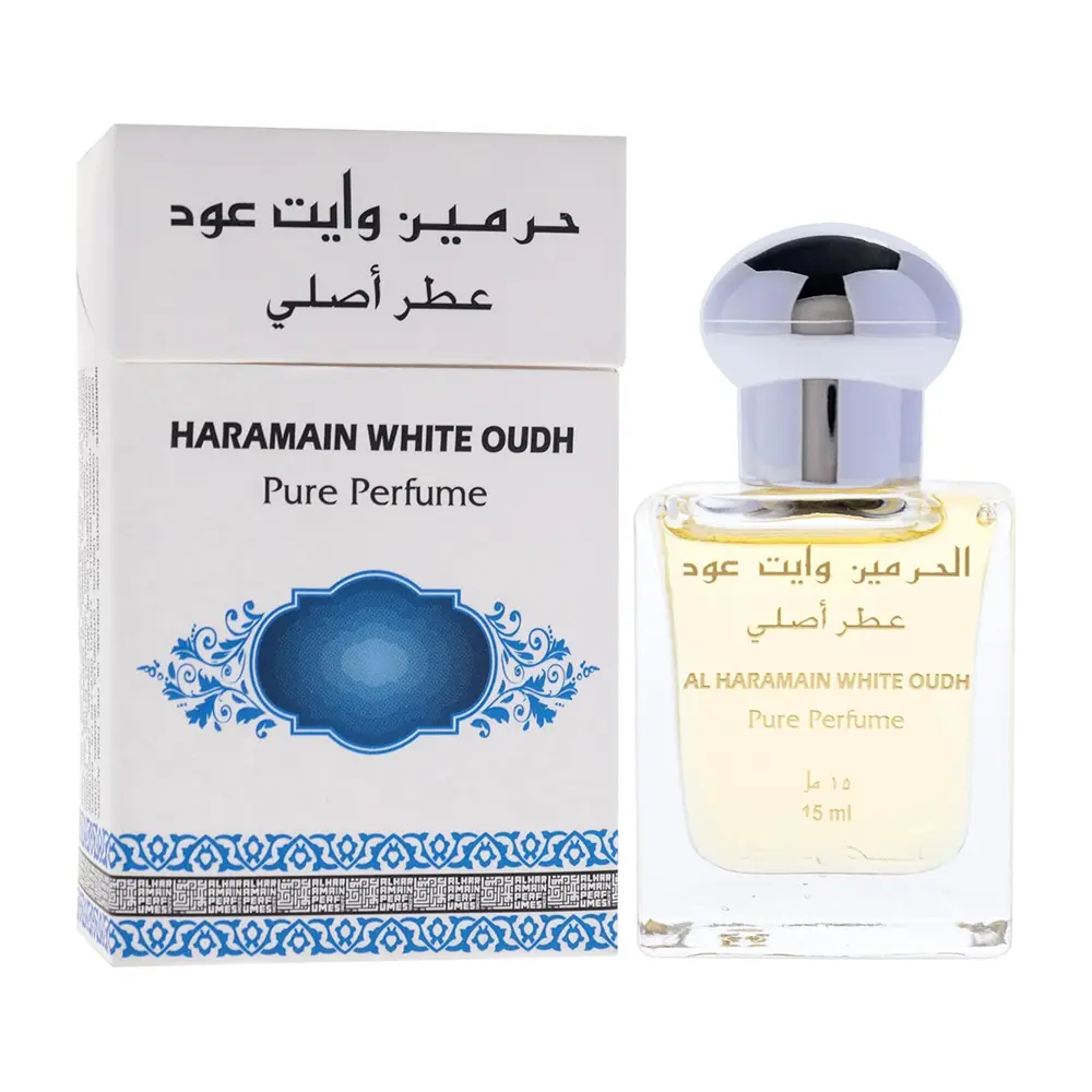 Al Haramain White Oudh 15ml Attar | Men & Women